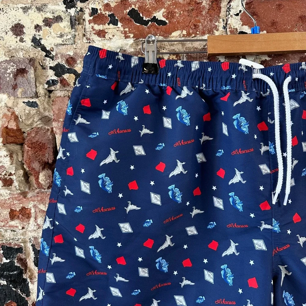 Magellan Outdoors Arkansas Shorts Mens 2XL Blue Fishing Outdoor Hiking Swim